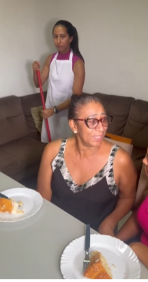 L2609006 Mulher tenta fazer mal sogra mas empregada vê parte 2